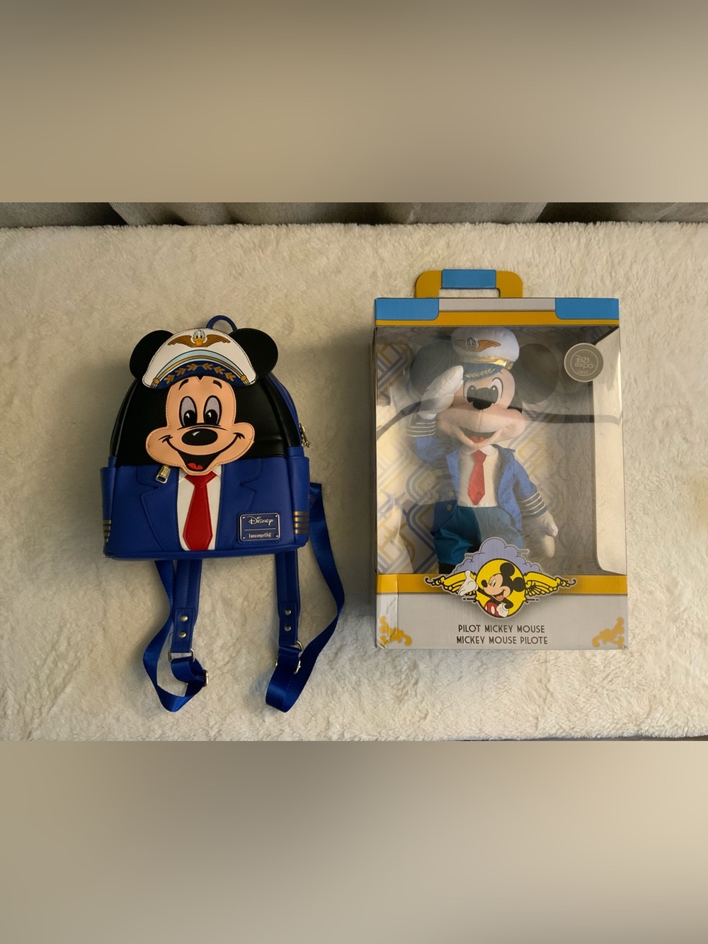 Loungefly Disney Mickey Mouse One : Walt’s Plane - Pilot Mickey Mouse & Plush - Picture 11 of 11